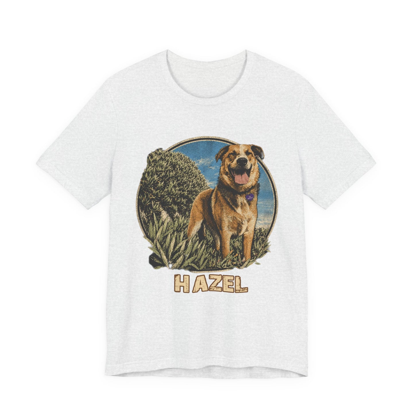 Personalized Pet Portrait T-Shirt - HAZEL EXAMPLE.