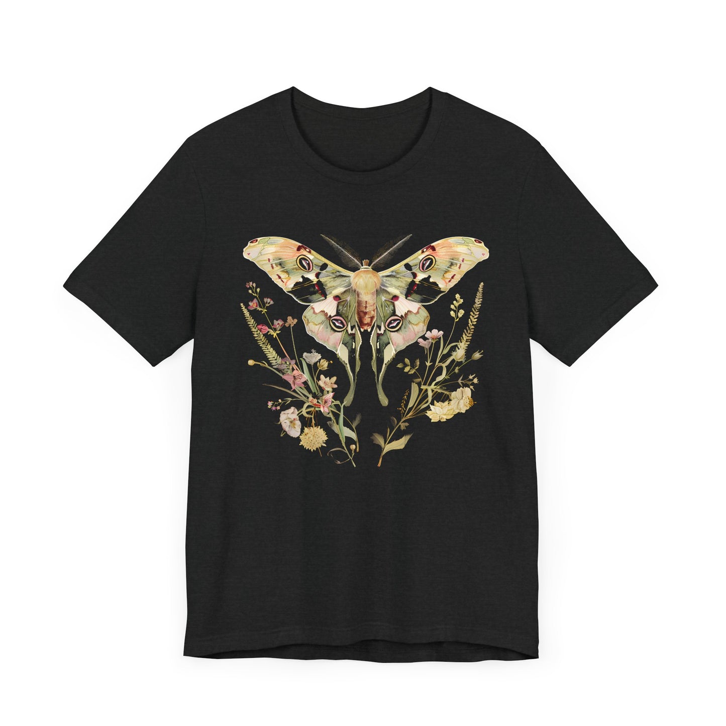 Floral MOTH Sacred Geometry T-shirt Design