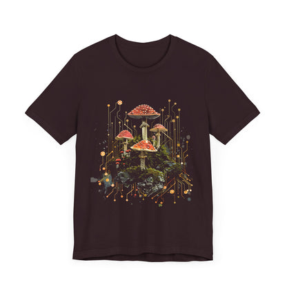 Mushroom Sacred Geometry T-shirt Design