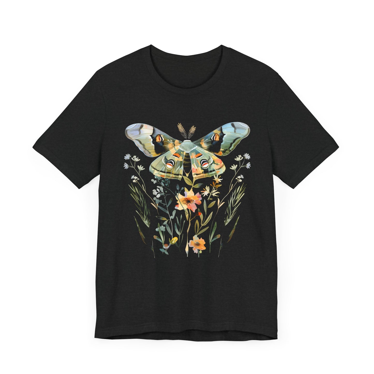 Floral MOTH Geometry T-shirt Design