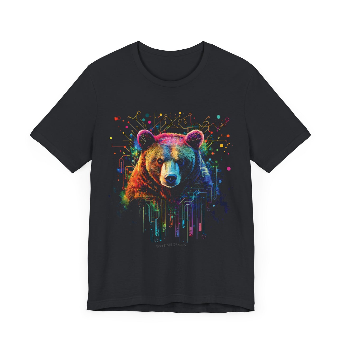 Bear Splatter digital art  T-shirt Design