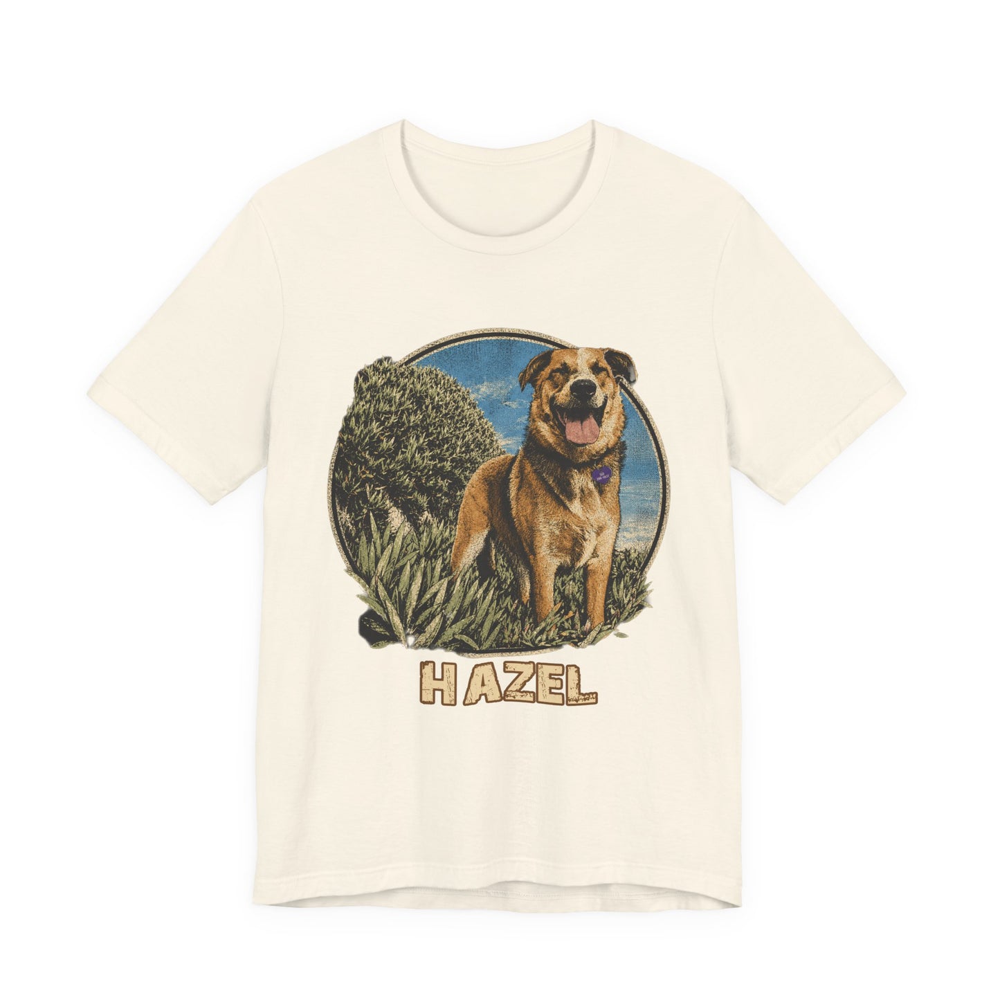 Personalized Pet Portrait T-Shirt - HAZEL EXAMPLE.