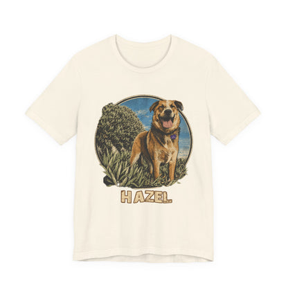 Personalized Pet Portrait T-Shirt - HAZEL EXAMPLE.