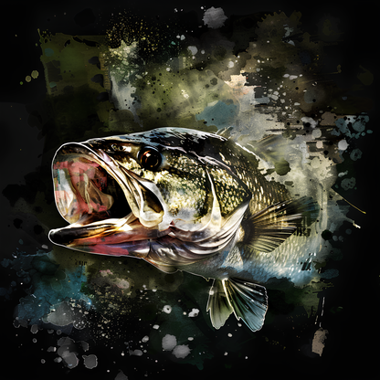 Large mouth Bass T-shirt Design