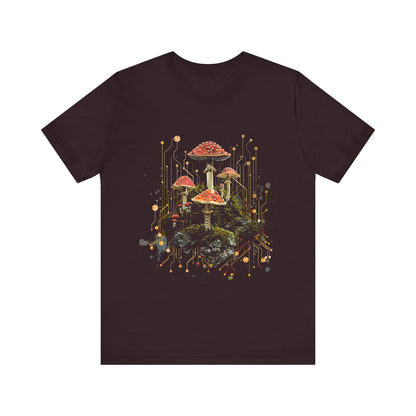 Mushroom Sacred Geometry T-shirt Design