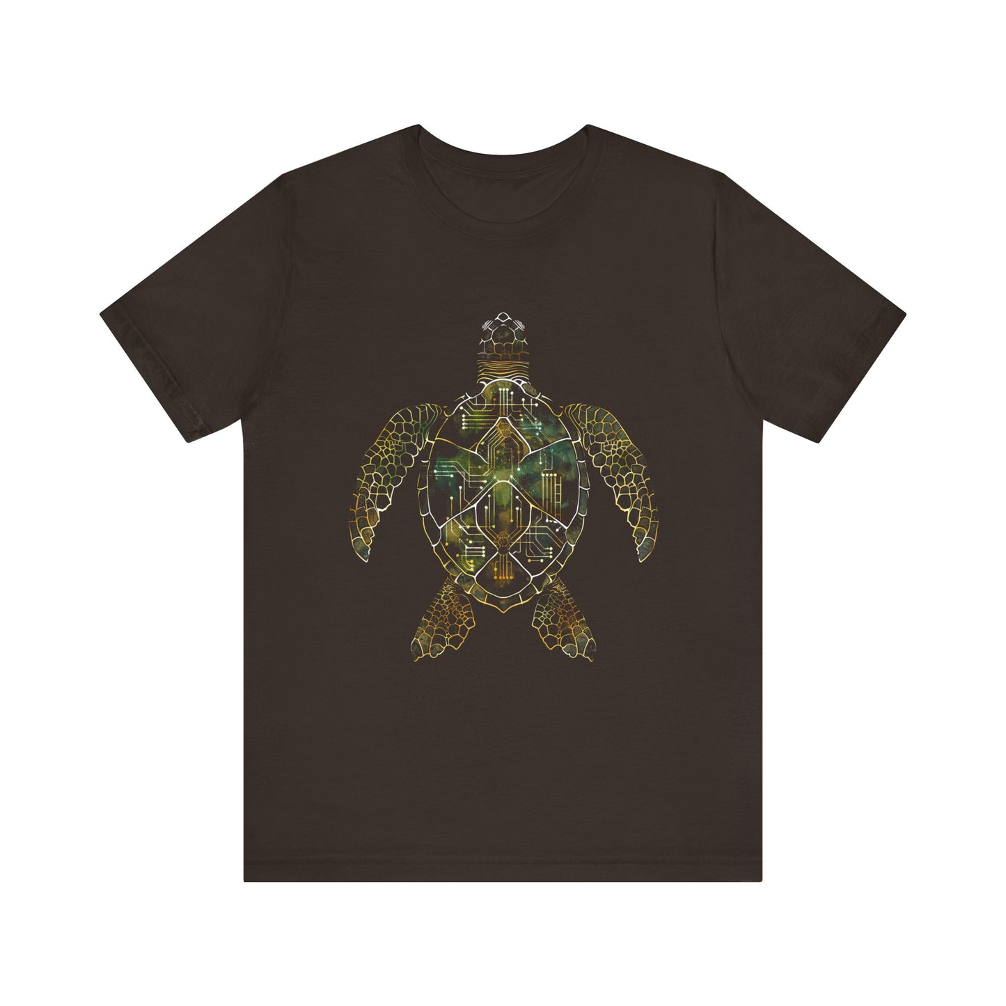 Sea Turtle digital symmetrical T-shirt Design