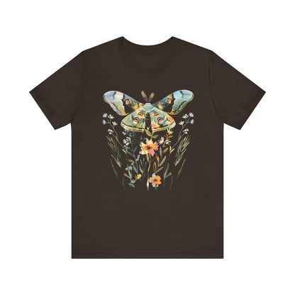 Floral MOTH Geometry T-shirt Design