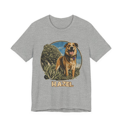 Personalized Pet Portrait T-Shirt - HAZEL EXAMPLE.