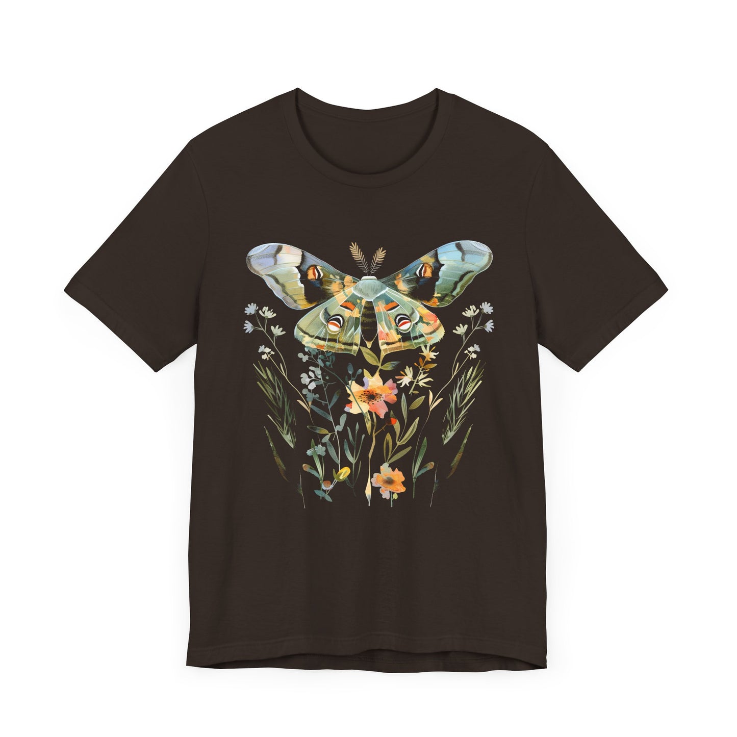 Floral MOTH Geometry T-shirt Design