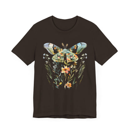 Floral MOTH Geometry T-shirt Design