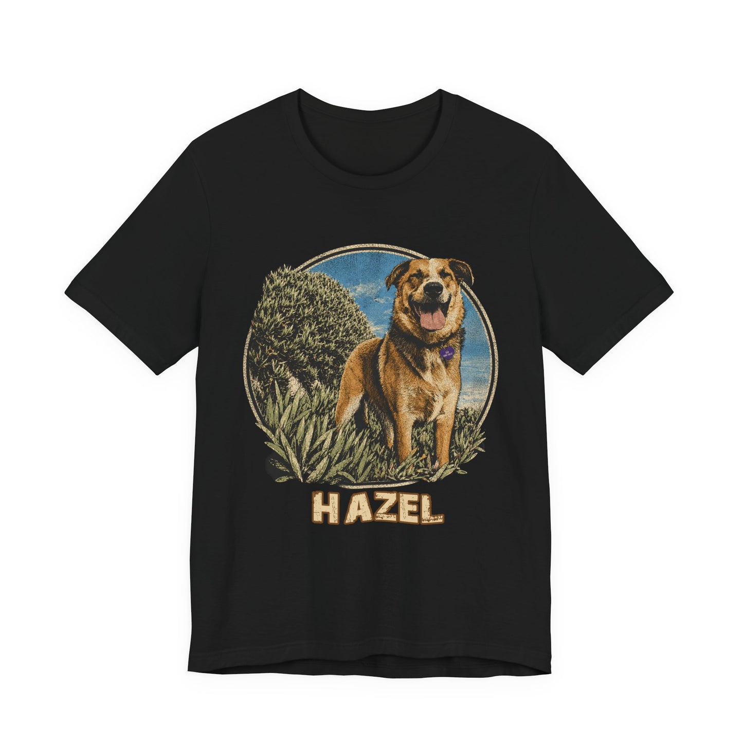 Personalized Pet Portrait T-Shirt - HAZEL EXAMPLE.