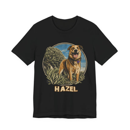Personalized Pet Portrait T-Shirt - HAZEL EXAMPLE.