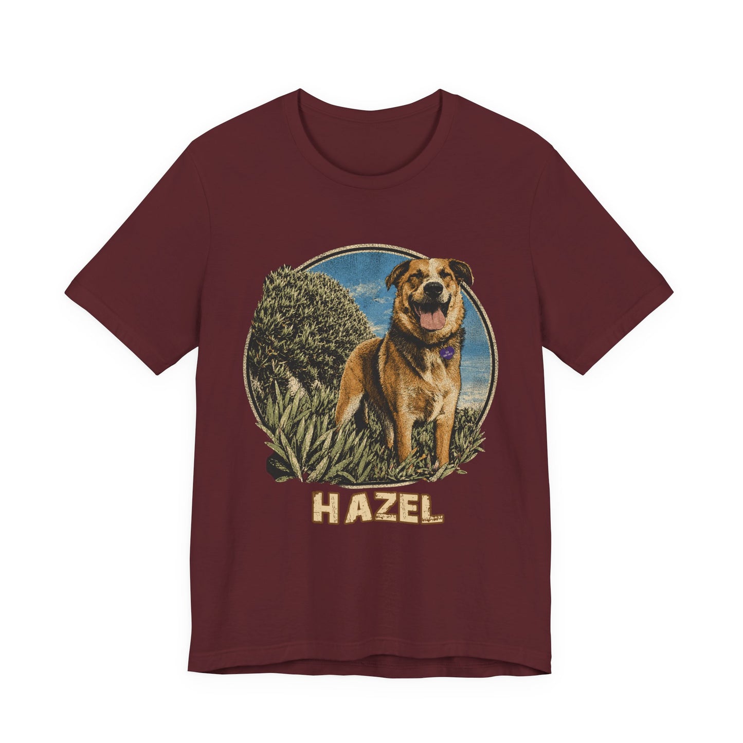 Personalized Pet Portrait T-Shirt - HAZEL EXAMPLE.