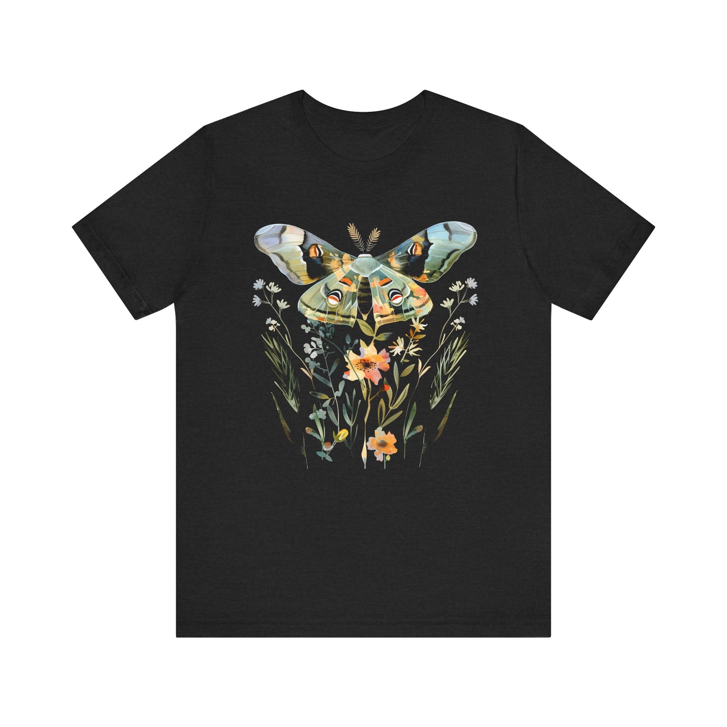 Floral MOTH Geometry T-shirt Design