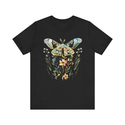 Floral MOTH Geometry T-shirt Design