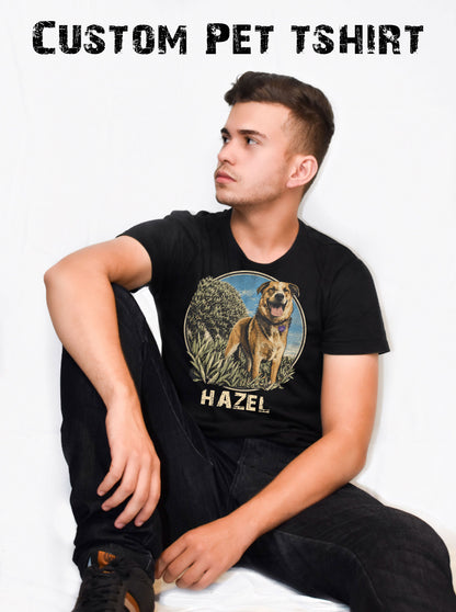 Personalized Pet Portrait T-Shirt - HAZEL EXAMPLE.