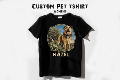 Personalized Pet Portrait T-Shirt - HAZEL EXAMPLE.