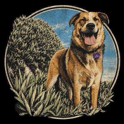 Personalized Pet Portrait T-Shirt - HAZEL EXAMPLE.