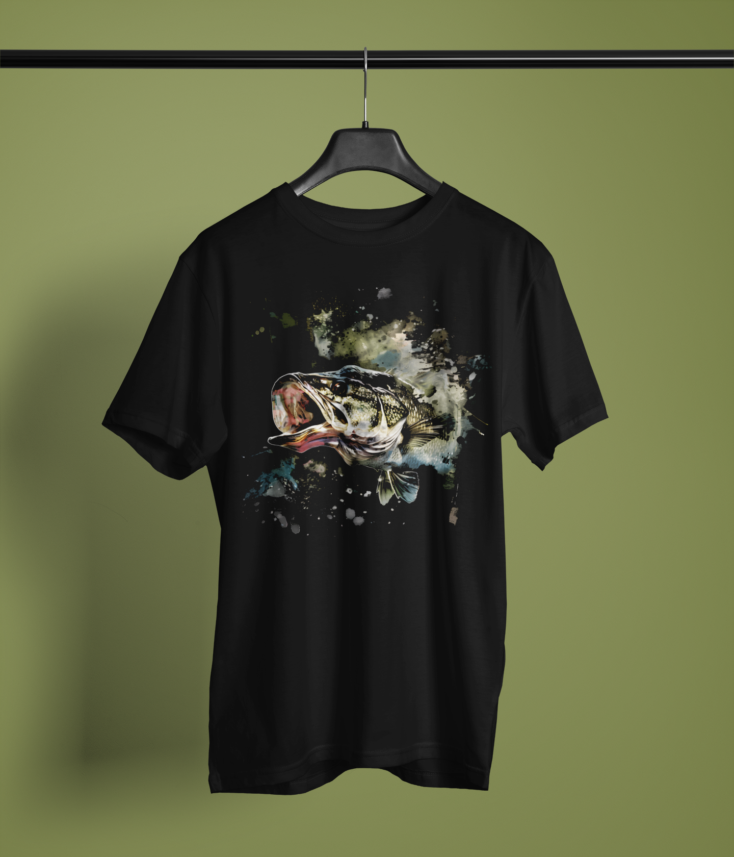 Large mouth Bass T-shirt Design